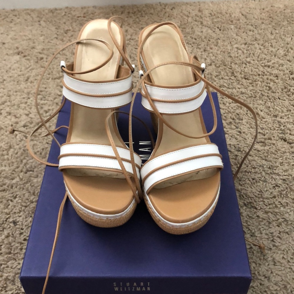 Stuart Weitzman Lace Up Espadrilles - image 1